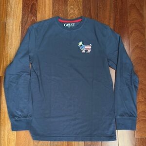 GOAT USA Navy Long Sleeve Shirt